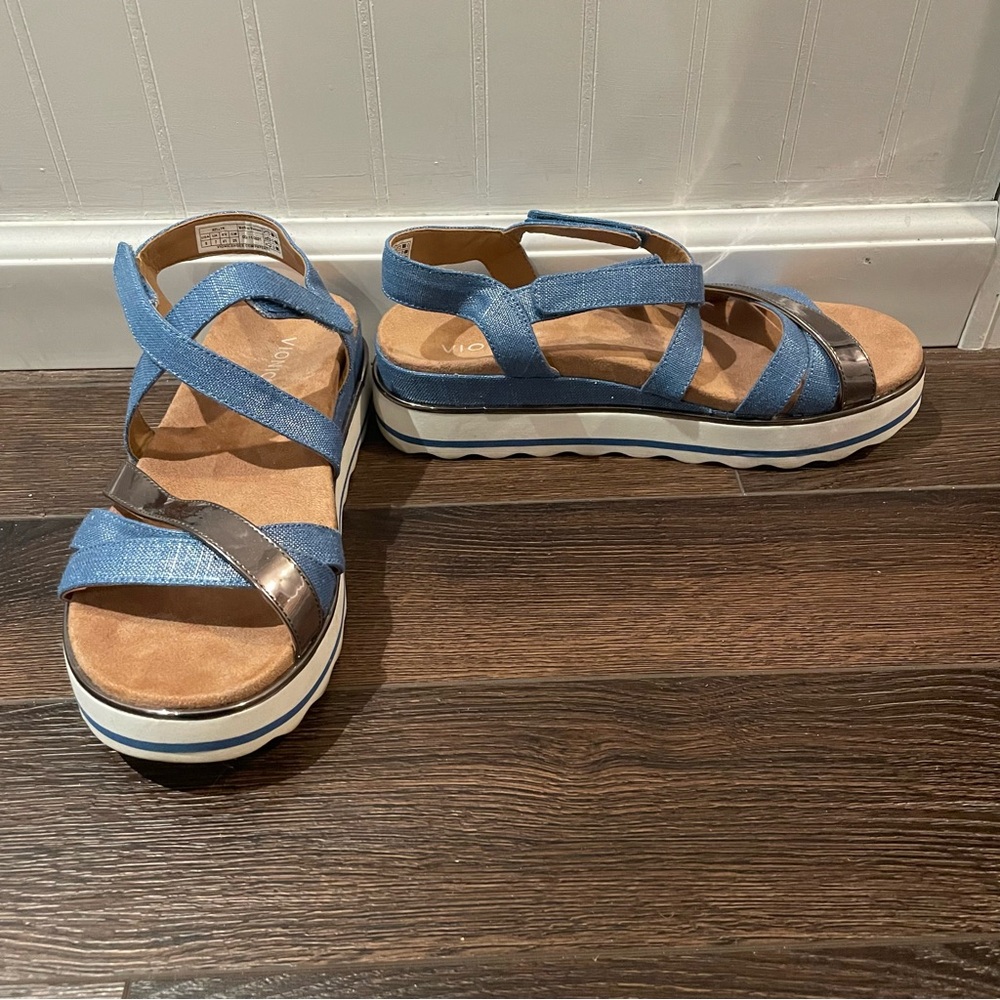 Vionic Kellyn Metallic Slingback Platform Wedge S… - image 7